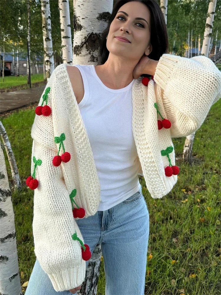 Female Knit Cardigan Sweater Women Patchwork Loose Casual V-Neck High Waist Y2k Outwear Female Knitwear Cardigan Jumpers