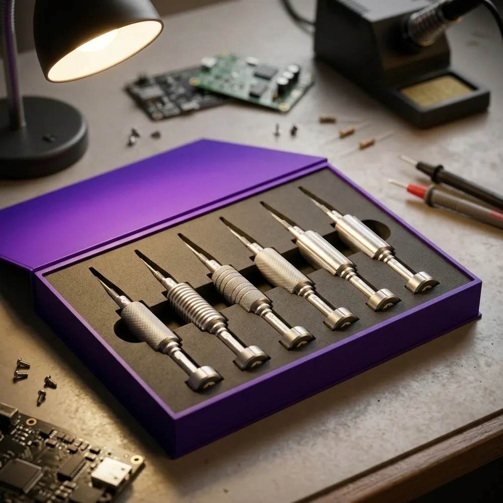 Screwdriver Set 6 Piece for Technical Maintenance Featuring Alloy Material and Controlled Rotation Performance