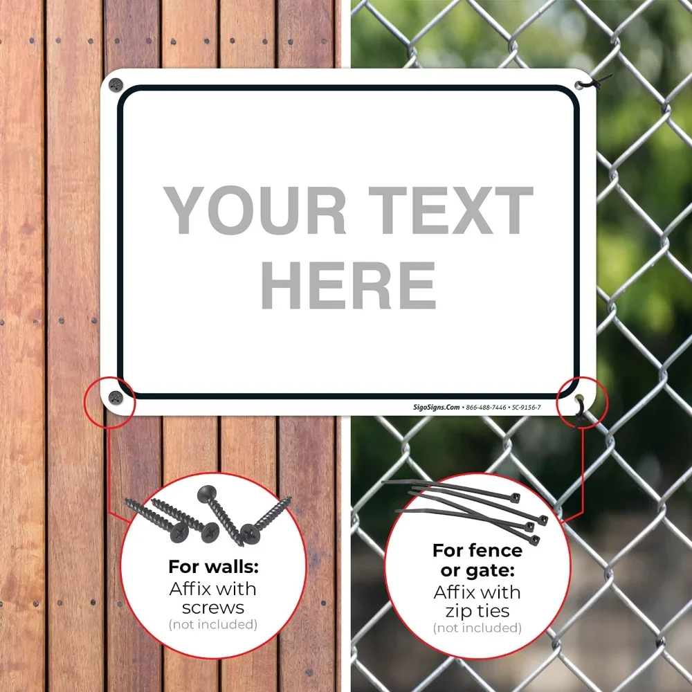 

Stand Out Outdoors! Custom Personalized Metal Signs: Designed for Workplace & Home. Unique Delivery Signage for Your Business!