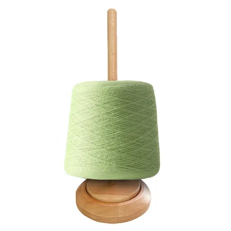 A77I Wooden Yarn Holder Dispenser for Crocheting, Yarn Ball Holder for Knitting Yarn Spindle Dispenser Crocheting Tool