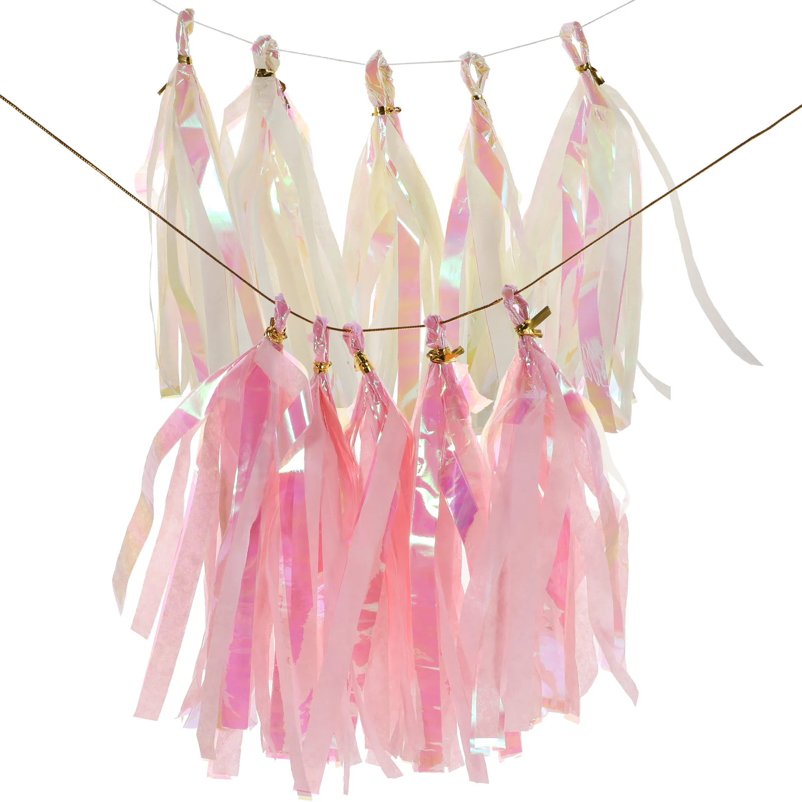 

4 Sets Color Film Tassel 12x20 Tissue Decor Party Supplies Wedding Baby Shower Hanging Decoration