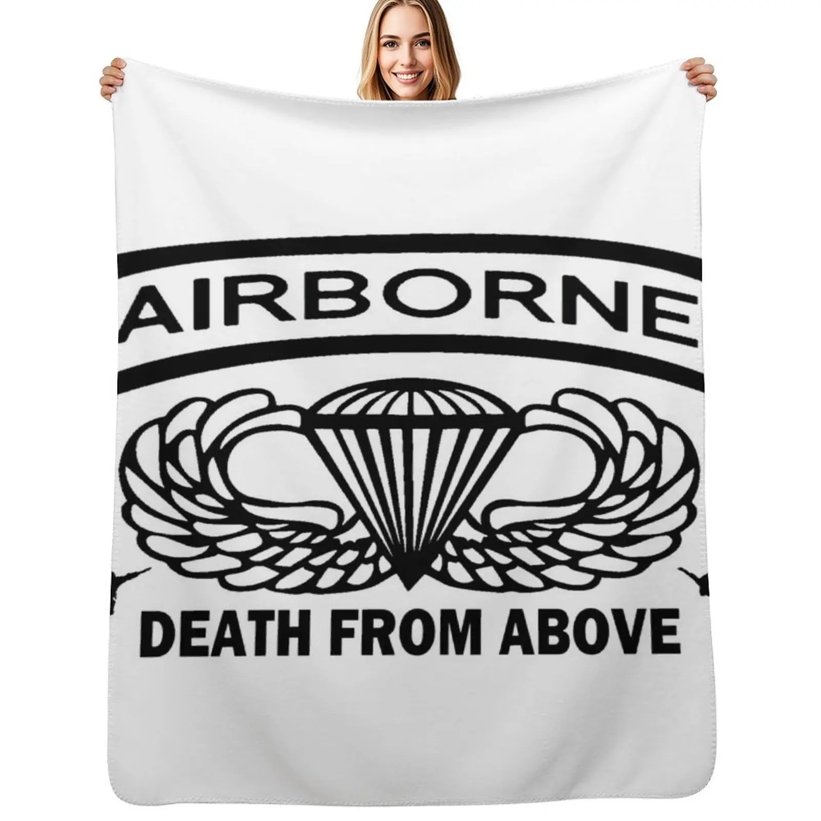 Airborne Death From Above Throw Blanket Fashion Sofas Hair valentine gift ideas Multi-Purpose Luxury St sofa bed Blankets