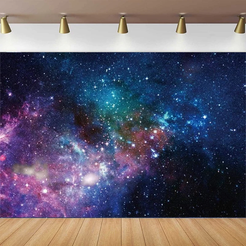 

Deep Space Galaxy Nebula Photography Backdrop Universe Sparkling Galactics Starry Sky Milky Way Stars Background Birthday Party