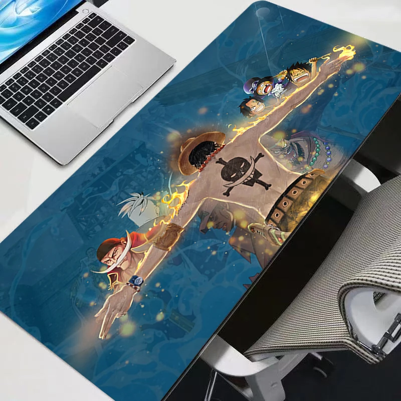 แผ่นรองเมาส์อนิเมะสำหรับเกมเมอร์ อุปกรณ์เสริมสำหรับเล่นเกม แผ่นรองเมาส์คีย์บอร์ด Varmilo แผ่นรองเมาส์สำหรับคอมพิวเตอร์พีซี แผ่นรองโต๊ะทำงาน ขนาด XXL พรม O-One P-Pieces mousepad