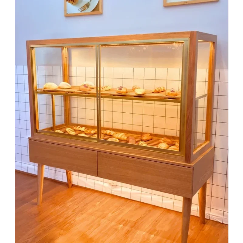 #Japanese Bread Cabinet New Display Cabinet Open Side Cabinet Cake Shop Open Nakajima  Bread Display Stand  Commercial furniture