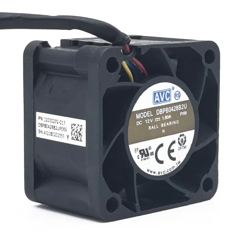 P AVC brute force fan 4028 12V 1.80A DBPU0428B2U 1U server power fan 4cm 40*40*28MM