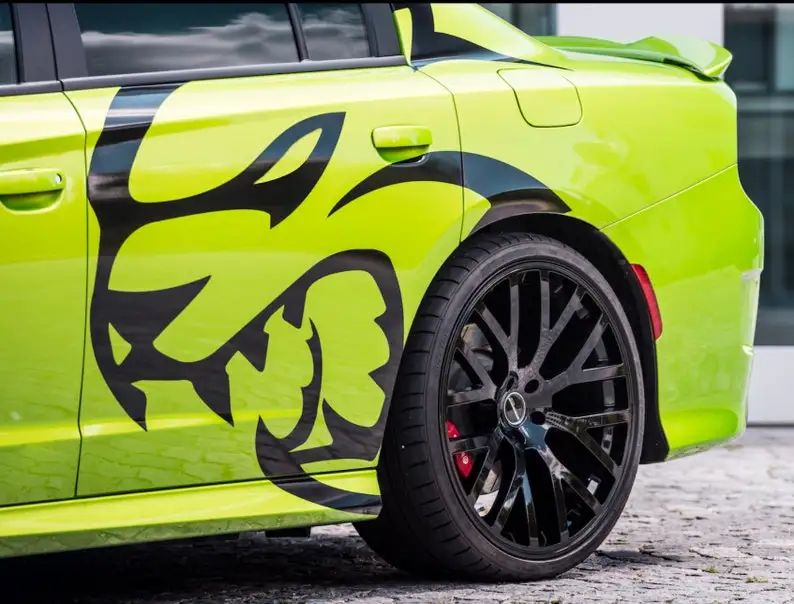 

Заднее крыло Hellcat SRT-В комплект входит обе стороны. Наклейка племенная | Dodge Challenger | Зарядное устройство | Mustang, -автомобильная наклейка