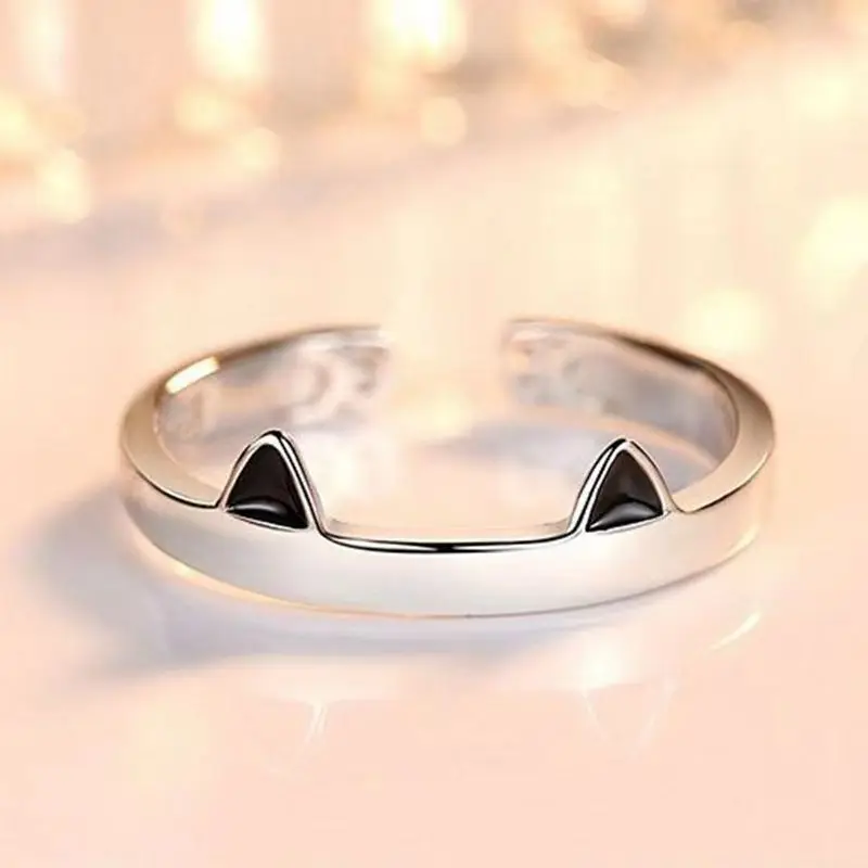 Pink Cute Cat Claw Ring Ladies Opening Adjustable Jewelry Ring Ladies Party Birthday Wedding Ring Wholesale