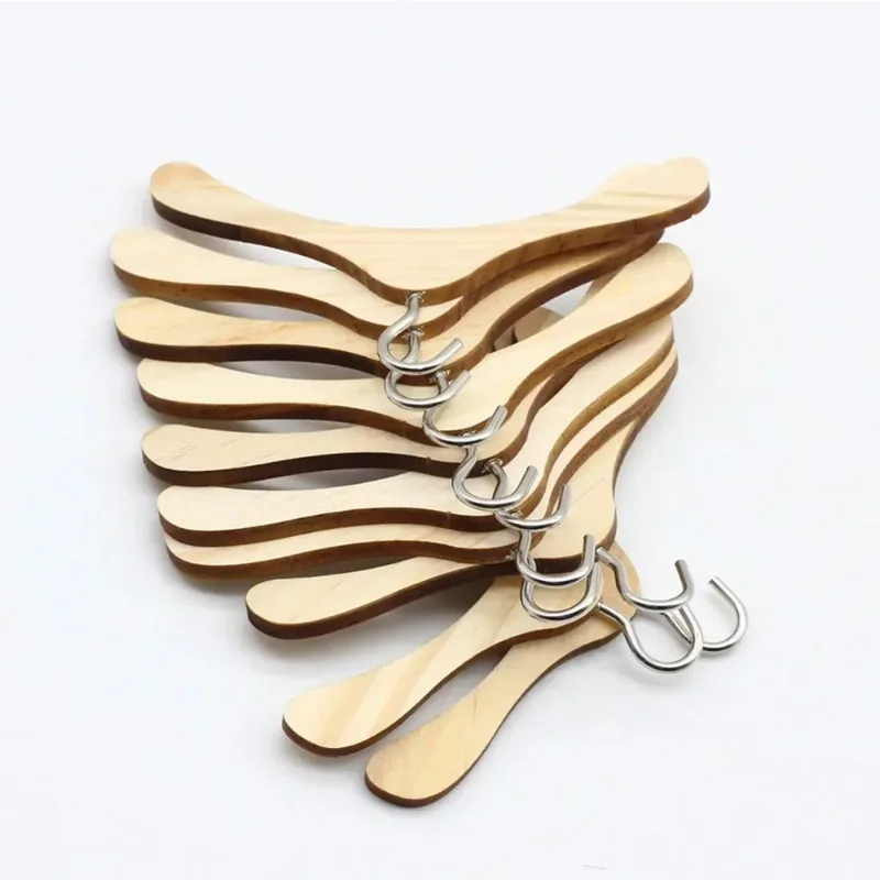 Mini wooden doll hanger plush doll multifunctional clothing finishing rack 15~17CM blind box doll display accessories doll eyes