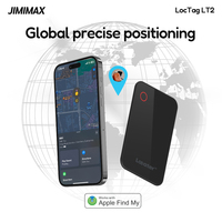 JIMIMAX Bluetooth Tag Tracker LT2 Rechargeable Wallet Locator GPS Track for iPhone Find my Position Check Anti-lost Alarm