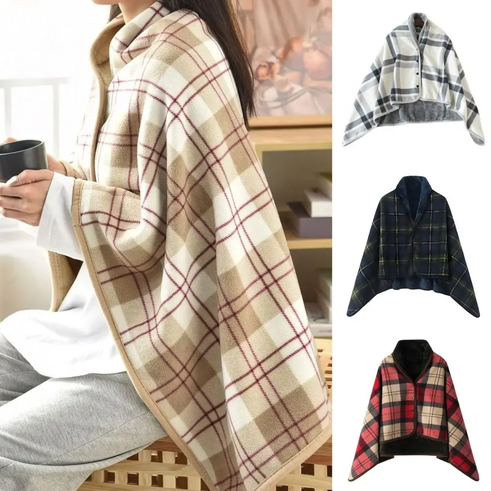 Lazy People Shawl Blanket Nap Quilt Thickened Blankets Flannel Wearable Office Blanket Casual Multifunctional Warm Coats