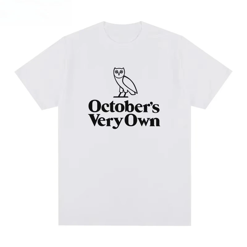 

Новинка лета 2025 года, футболка OVO Drake Tee с графическим принтом, модная повседневная высококачественная дышащая хлопковая круглая футболка большого размера