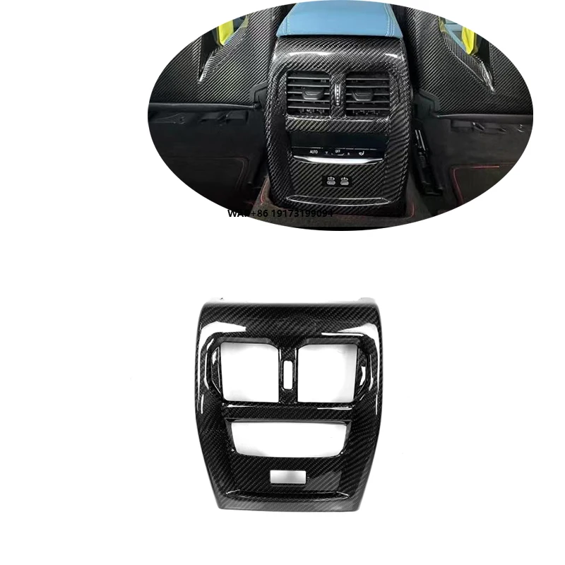 

G80 G82 Pre-Preg Carbon Fiber Center Console Rear Air Outlet Frame for B-MW M3 M4 Car Interior Trim Kit