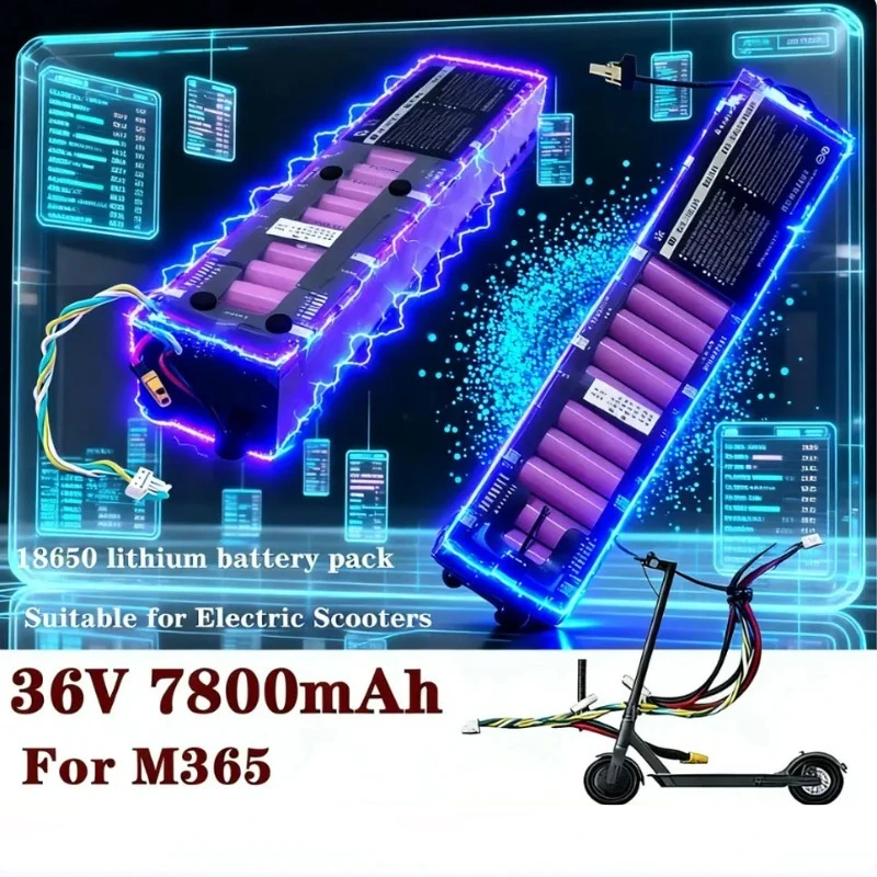 36V 7.8Ah Rechargeable High Capacity Li-ion Battery Pack 10S3P 18650 Waterproof Bluetooth for Xiaomi Mijia M365 Electric Scooter