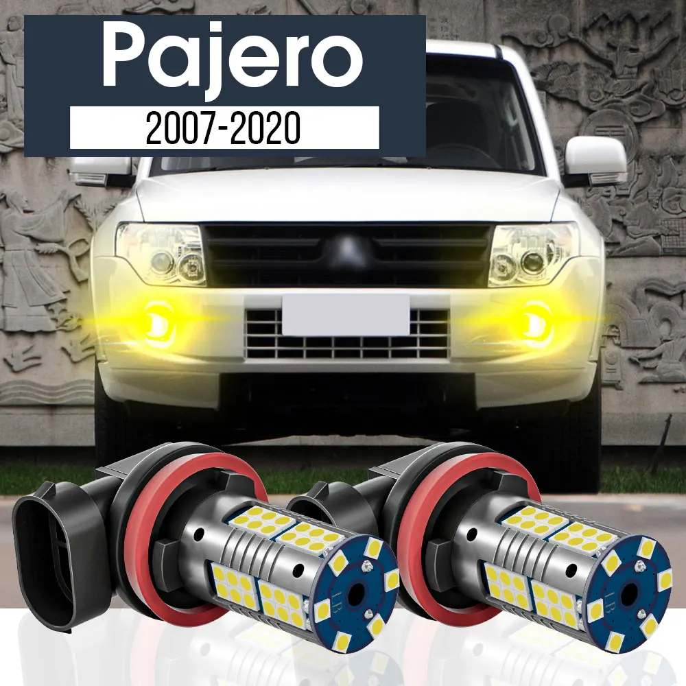 

2x LED Fog Light Lamp Blub Canbus Accessories For Mitsubishi Pajero V80 V93 V97 V98 2007-2020 2010 2011 2012 2013 2014 2015 2016