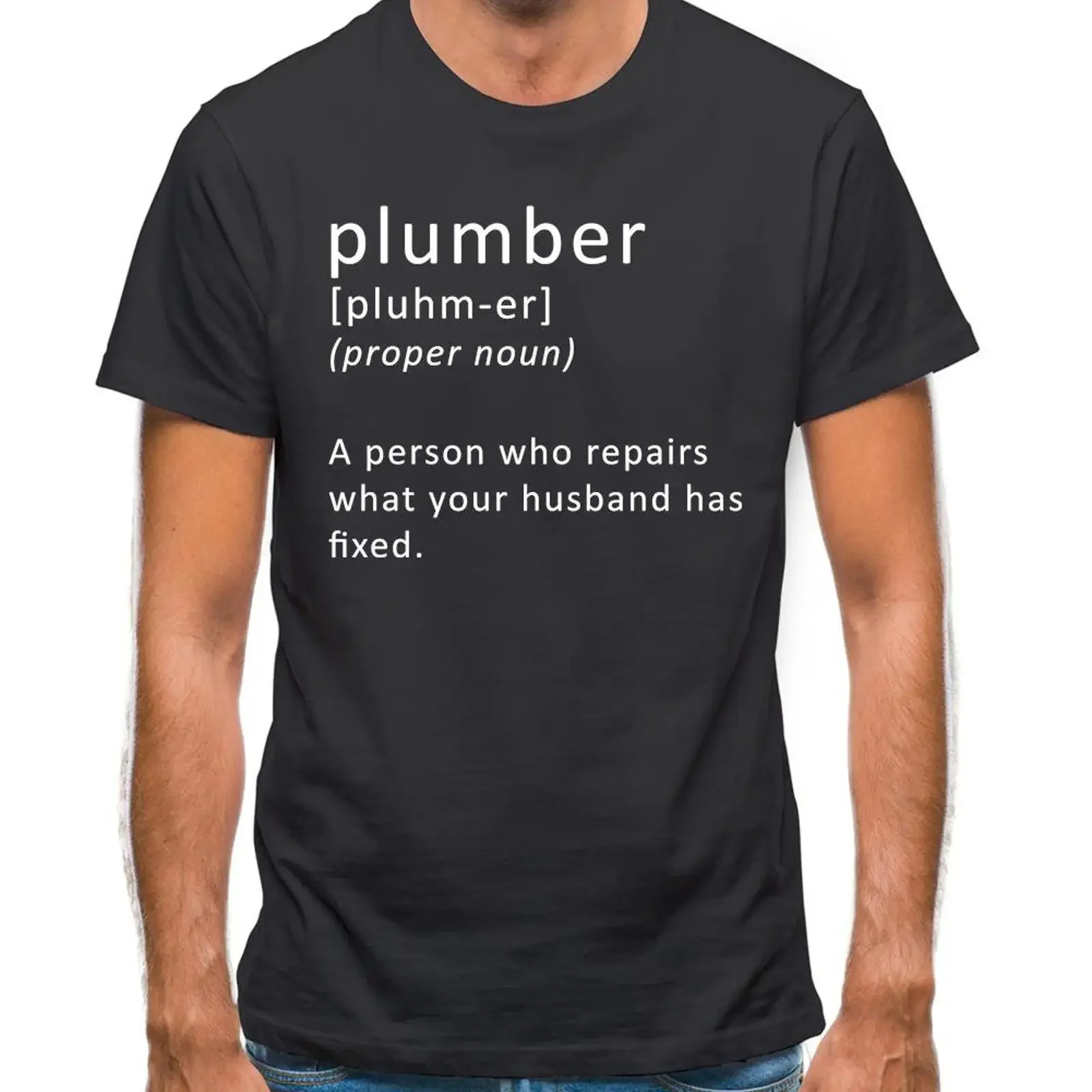 Plumber Definition Mens T Shirt vintage Washed Casual designer clothes Versatile Soft Breathable graphic homme Slightly Stylish