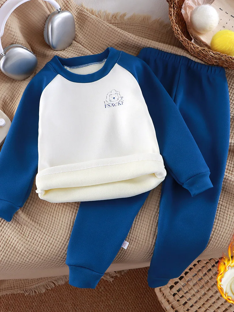 

Baby Girl Casual Solid Color Sets Baby Clothes Sets Ensembles Infant Clothing Tops And Pants Fashion Pajamas Sets velvet thicken