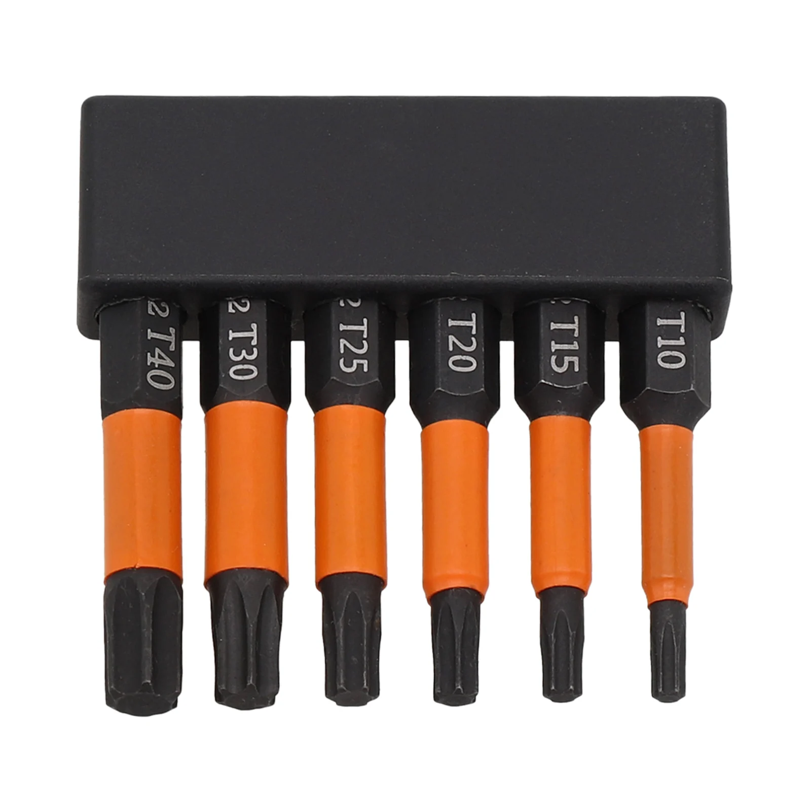 6pcs 50mm Torx Screwdriver Bit Magnetic 1/4 Shank Screwdriver Bit Set For T10-T40 Electric Impacts Driver Hand Drill Hand Tool