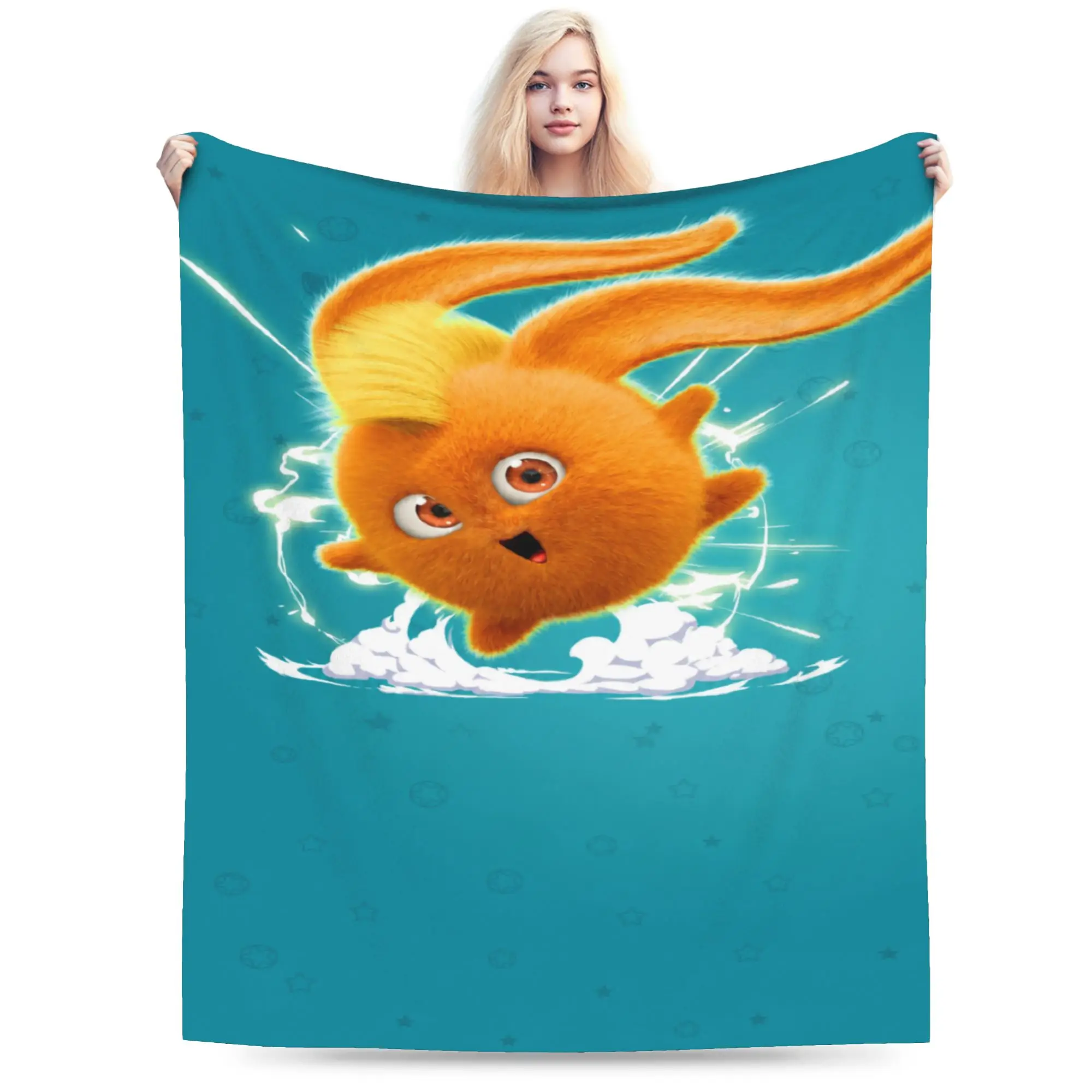 Sunnys Bunnies cartoon Blanket Flannel  Multifunction Lightweight Thin Throw Blankets for Bed Quilt