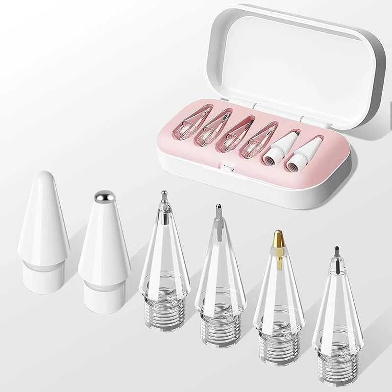 

4/6 шт. сменные наконечники для карандашей Apple Pencil 1-го, 2-го 3-го поколения, 2B, мягкие наконечники для iPad Pro Pencil 1 2 3, стилус с тонким наконечником