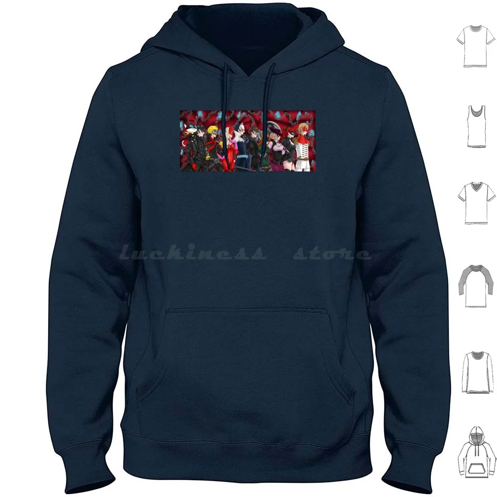 Phantom Thieves Hoodie cotton Long Sleeve Persona 5 Joker Mona Skull Panther Fox Queen Oracle Violet Crow Chains Take Your