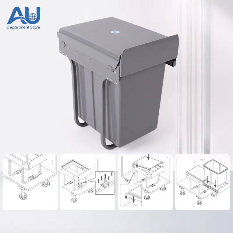 2026 Pull-Out Kitchen Storage Bin for Convenient Recycling Item Organisation