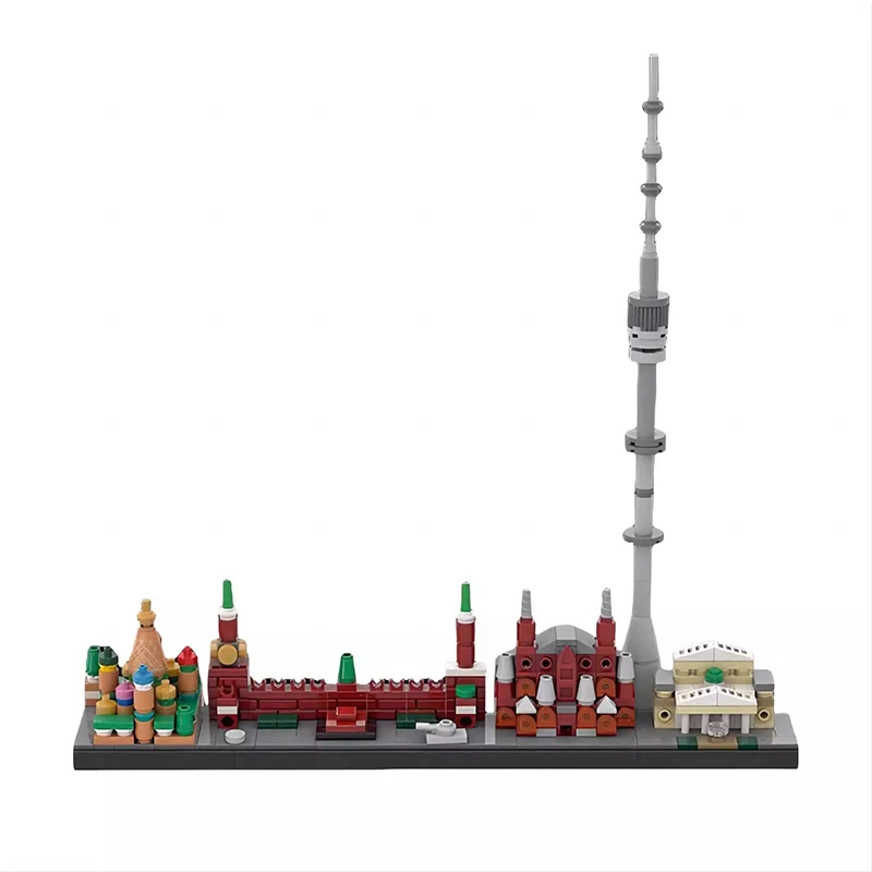 Bricklink MOC Street View City City Skyline House Architecture Sets Cleveland Denver Toronto Paris Building Blocks Kid Toys Gift