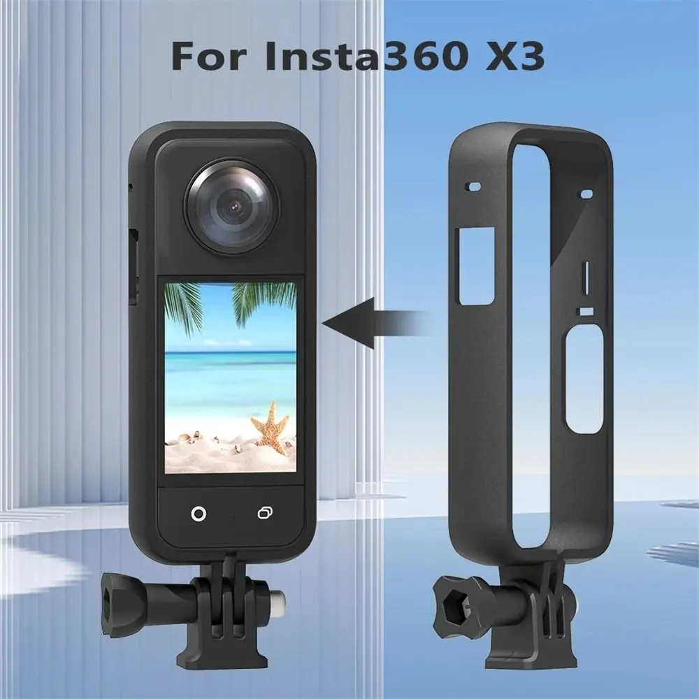 Proof Tripod Adapter Protective Frame For Insta360 Rig Frame For Insta360 Protective Case Action Camera Frame Case