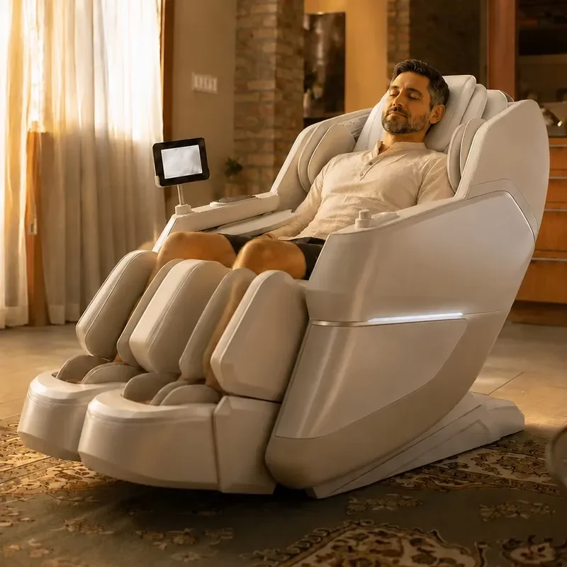 2026 GUOHENG Massage Chair Zero Gravity Full Body Electric Shiatsu Kneading Heated Thai Stretch Ai Massage Chair