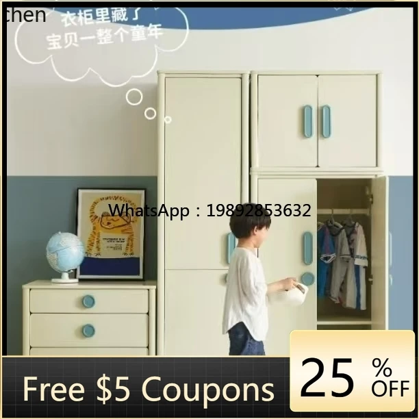 

ii wardrobe cream wind bedroom household combination storage cabinet princess chest