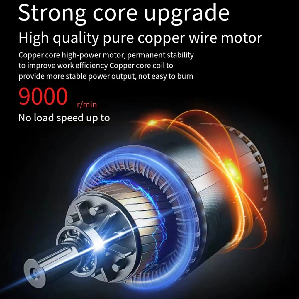 Cordless Lithium Battery Angle With Rechargeable Function And Heat Dissipation Brake In Time