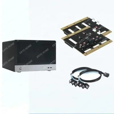 Nieuwe Kantoor Thuis Opslag Серверное шасси с возможностью горячей замены Nas Case Sata Backplane Usb3.0 Ondersteuning Matx Moederbord
