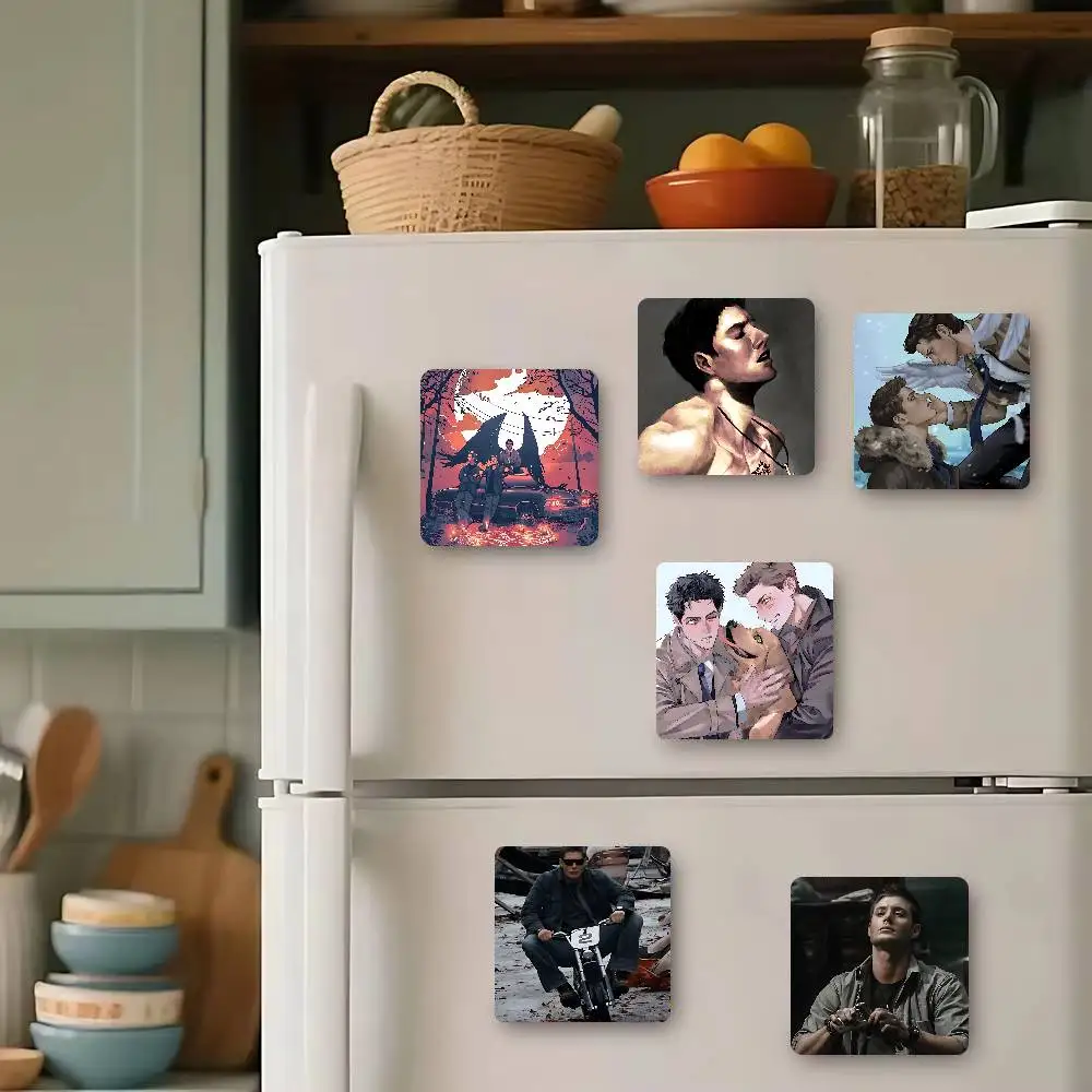 Destiel Fanart Refrigerator Magnet Creative Kitchen Home Decoration Soft Magnetic Decor Festival Gifts Multi Scene Use
