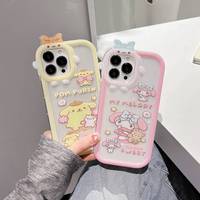 Sanrio Pompompurin Cinnamoroll Little Monster Phone Case For iPhone 15 14 13 12 11 Pro Max Soft Clear Air Cushion Cover Y2K