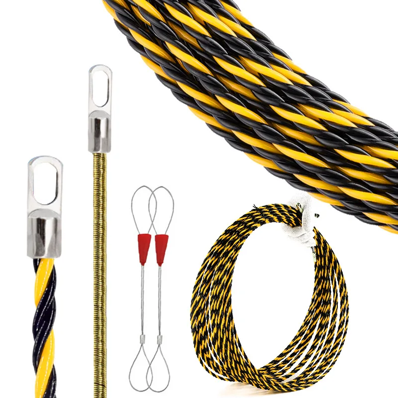 

5/10/15/20/25/30/50M Electrical Wire Threader Tube Electrician Threading Device Wire Cable Running Puller Lead Construction Tool