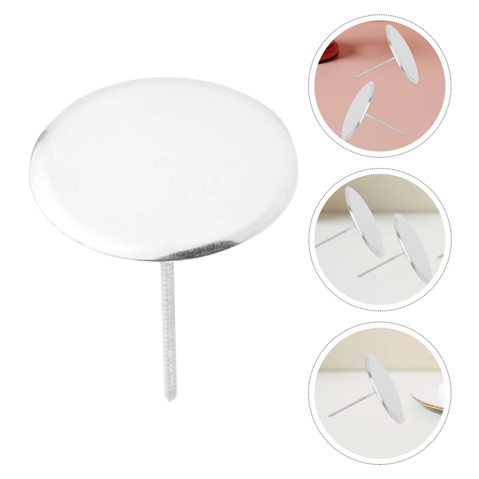 

6pcs Stainless Steel Cake Flower Nails Reusable Baking Tools For Icing Roses Piping Nail Cupcake Decorating Supplies Flower Nail