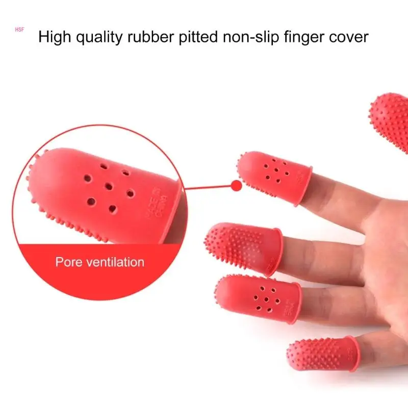 10PCS Finger Protectors Finger Cots Silicone Finger Covers Finger Pad for Sewing, Adhesives, Electronic Repair, Counting