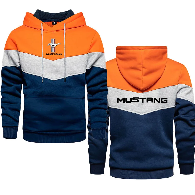 Spring Autumn brand hoodies unisex Mustang printed street men\'s loose super Dalian hoodie sweatshirt pullover top