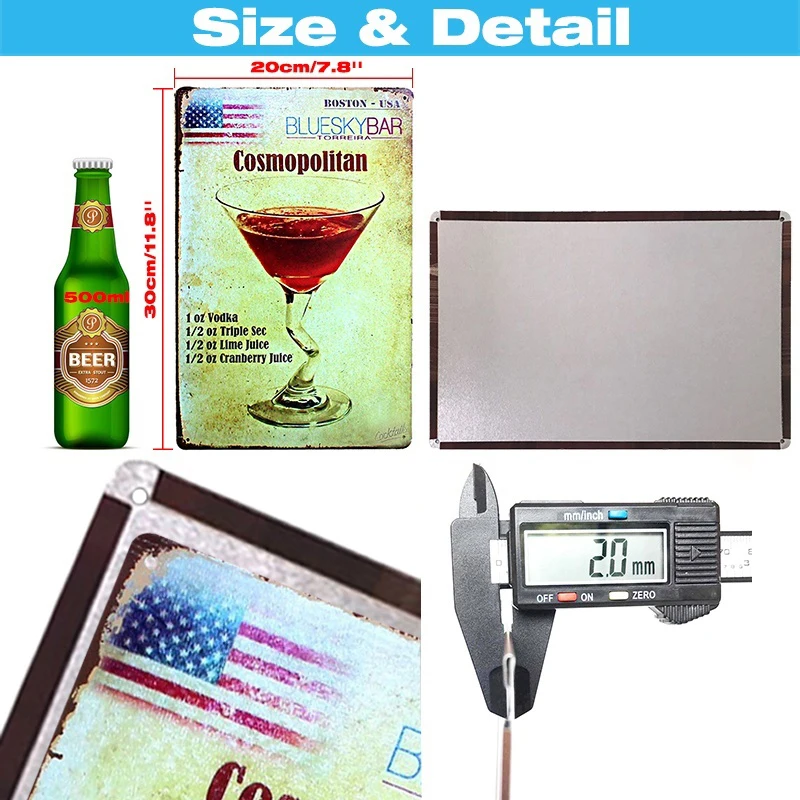 Austin Mini 1968 Metal Sign Wall Pub Designing Club Bar Plates Tin Sign Posters