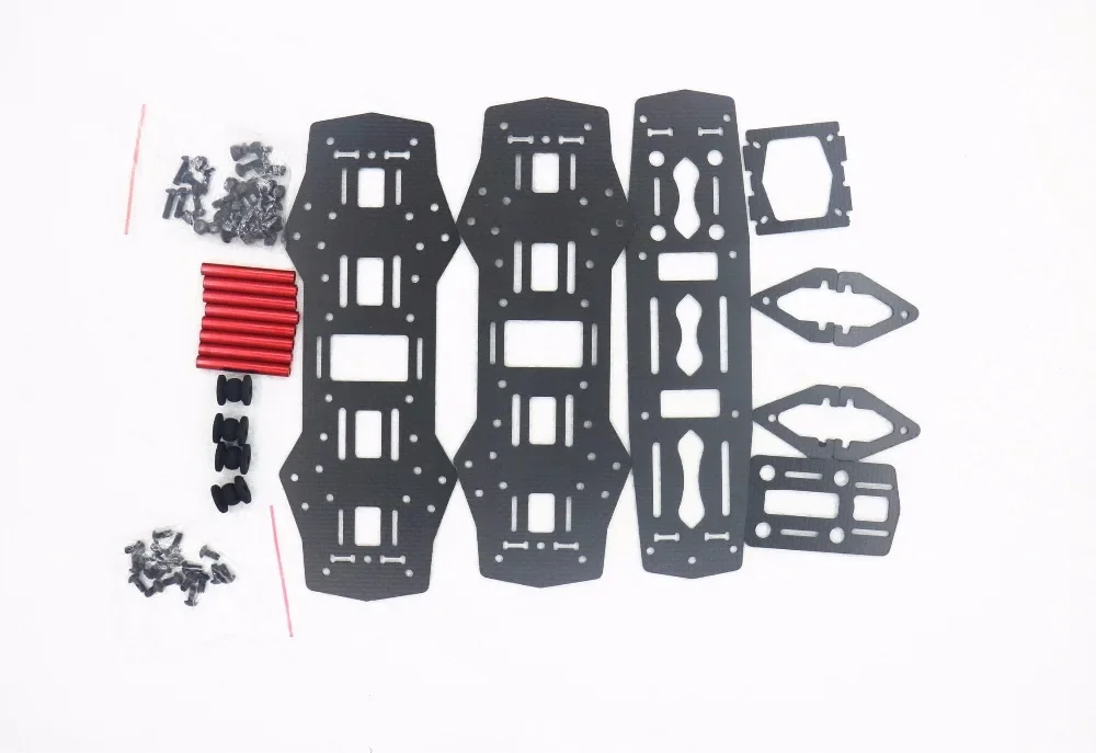 

Wholesale Mini 250mm All carbon fiber glass Frame for QAV250 Mini Quadcopter Racing frame with free 4*Motors Protected Base