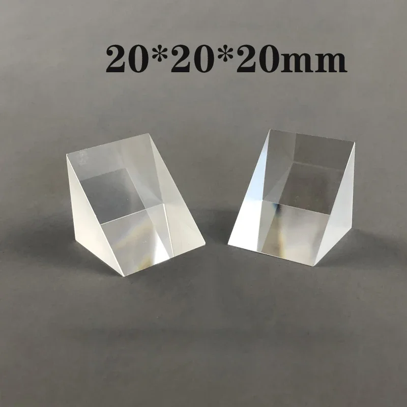 K9 Glass Right Angle Prisms High Precision Uncoated, 90 degree 180 dgree Laser Steering for Optics & DIY Projects