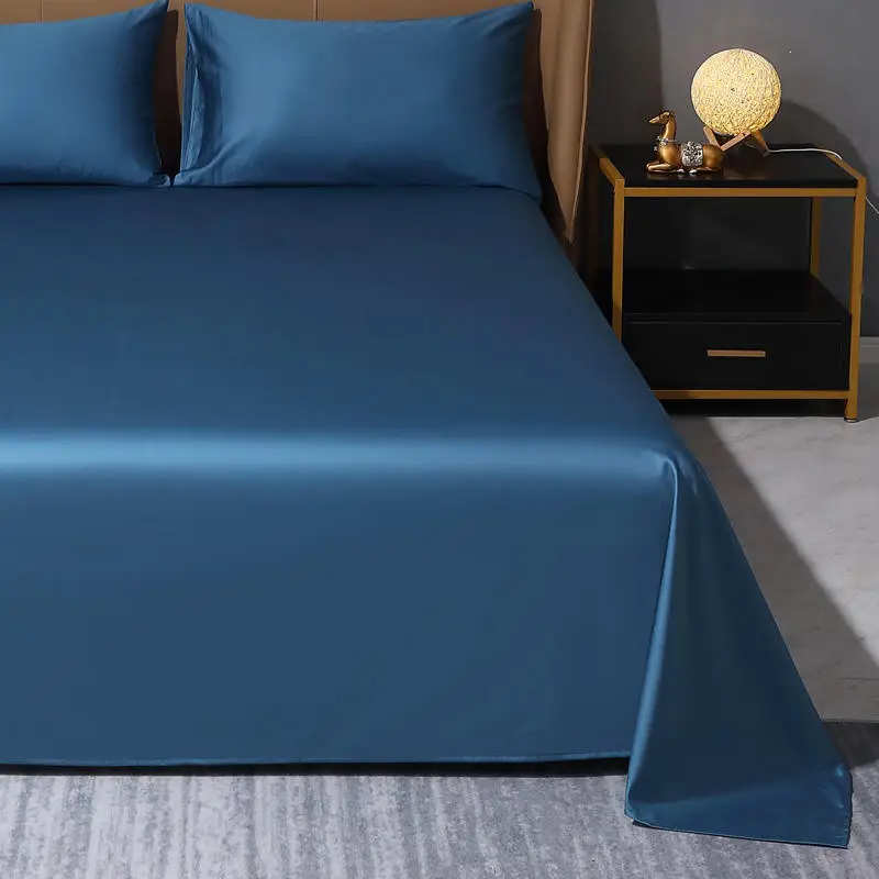 Algodão egípcio lençol e fronhas, colcha estilo hotel, tampa da cama, Home Textile, Twin, Queen Size, cor sólida