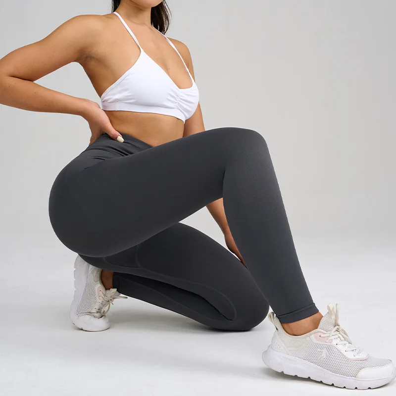 النساء اليوغا طماق الوركين رفع الصالة الرياضية طماق سلس بنطلون رياضي عالية الخصر اللياقة البدنية طماق فقاعة بعقب تجريب تشغيل السراويل