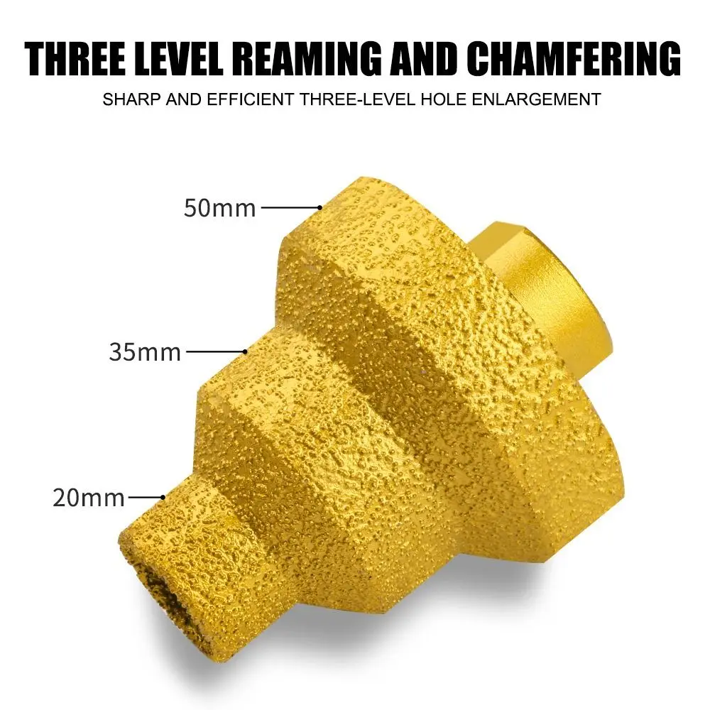 

M10 M14 Алмазные фрезы для фаски 20-35-50 мм Эффективная пайка для резки пародии Развертка для открытия отверстий Строительные инструменты