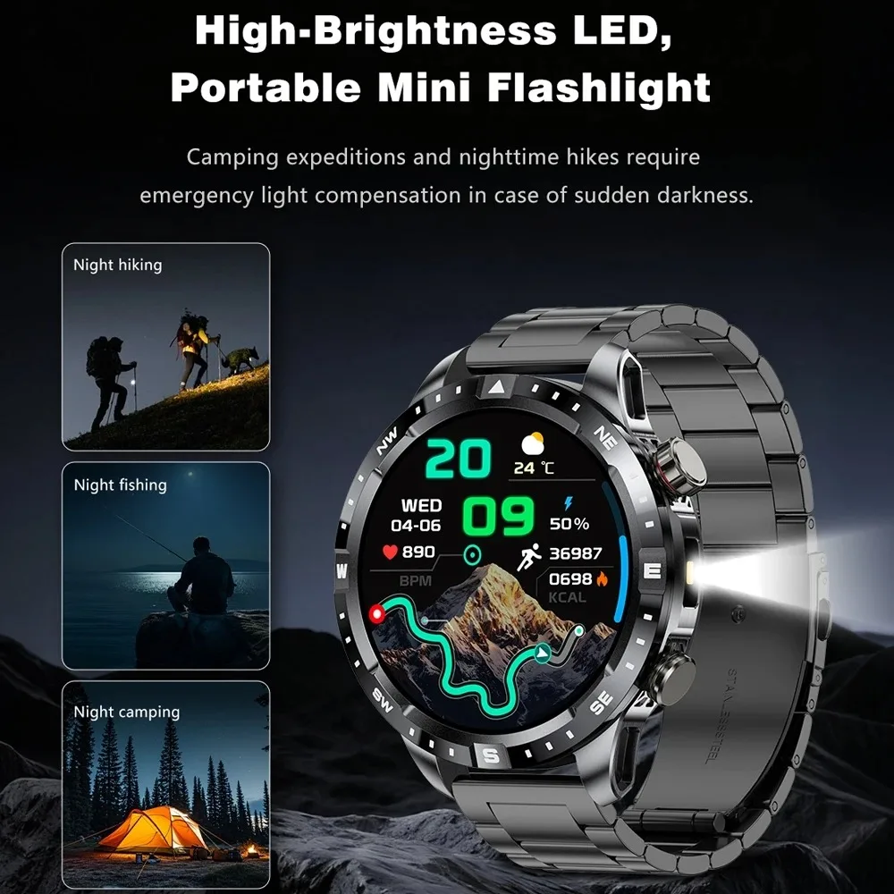 Military Grade GPS Smart Watch with Large Battery