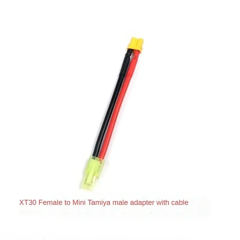 XT30 XT60 to Mini Tamiya Female Male Connector Adapter with wire 10cm/14AWG for RC Battery For Airsoft ESC cable