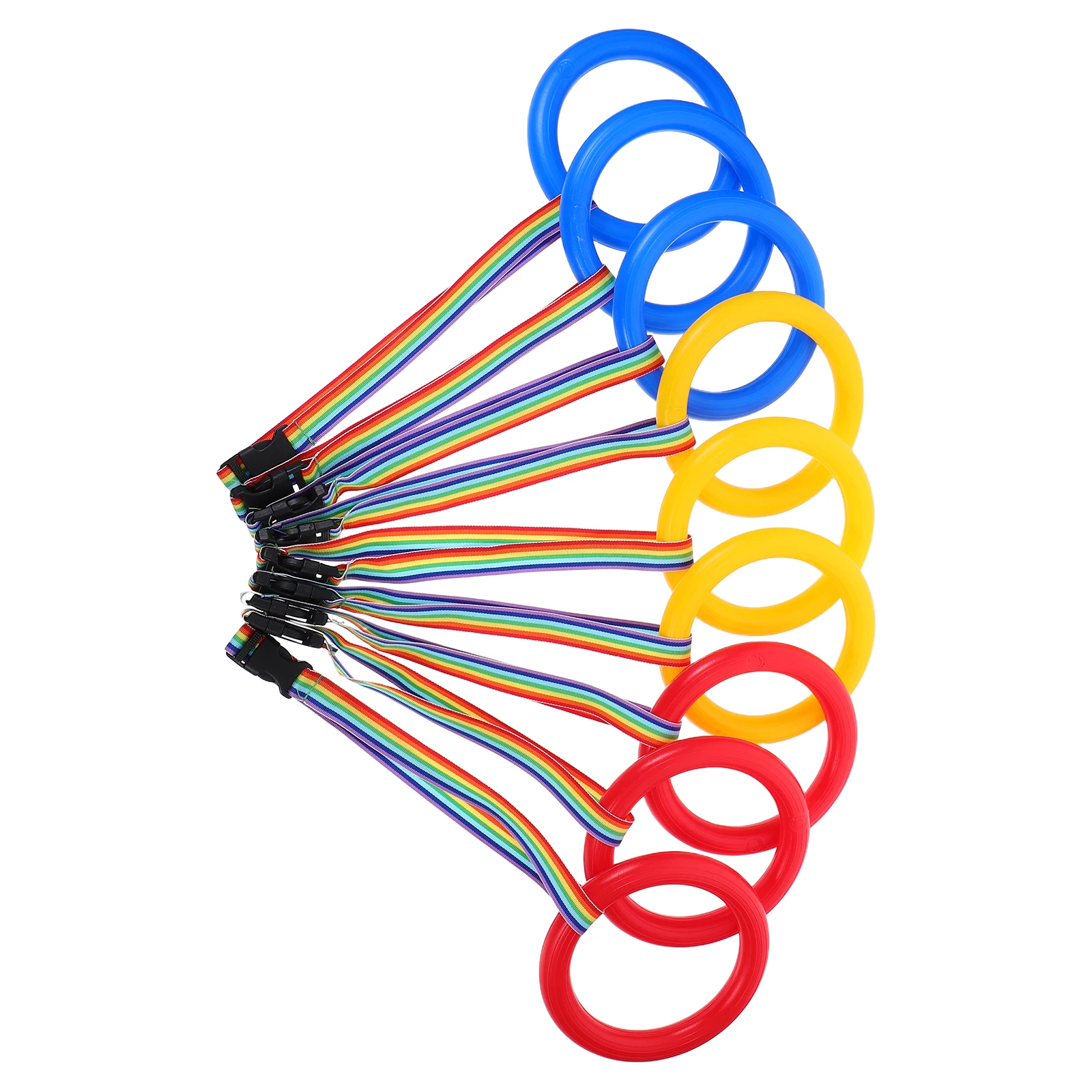 

9Pcs Safety Walking Rope for Toddlers Reusable Portable Bright Colored Rings Preschool Nursery Outdoor Supervision Toddler Leash