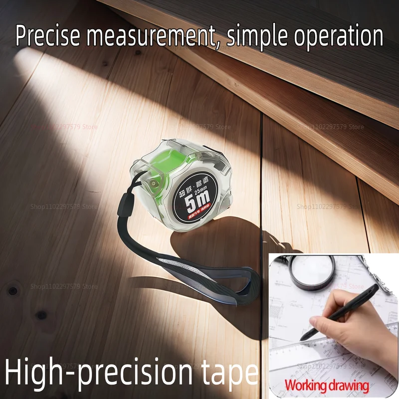 5 7 10 متر شريط قياس الترميز النافثة للحبر بالليزر مع مسطرة واسعة فلورسنت ذاتية القفل أدوات قياس عالية الدقة للبناء
