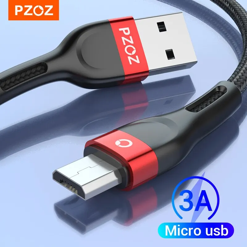 

PZOZ Кабель Micro USB Шнур для быстрой зарядки для Samsung S7 Xiaomi Redmi Note 5 Pro Android Мобильный телефон Зарядное устройство MicroUSB