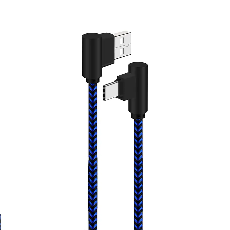 

ANSEIP USB C Cable 90 Degree Aluminum alloy head Fast Charge Phone Charger Type C Data Cord For iPhone Samsung Xiaomi Huawei